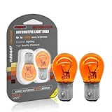 ALKOREY-1157 Py21/5w Amber Light,Miniature Bulb Mini Bulb,2100K Taillight Turn Signal Light,12V 21/5W Bay15d,2 Pack