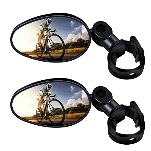 2 Fahrradspiegel Klappbar - 360° Drehbar Für 18-22mm Lenker