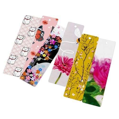 Marque-page papillon rose (lot de 6) : cadeau original pour livre et amateur de lecture