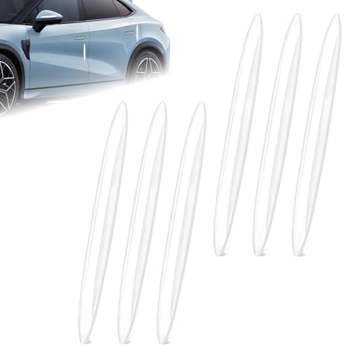 6pcs Protection Portiere Voiture, Bande De Protection Anti-Frottement Pare-Chocs,Voiture Bandes Anti Collision, Convient À La Plupart des Modèles De Voitures...