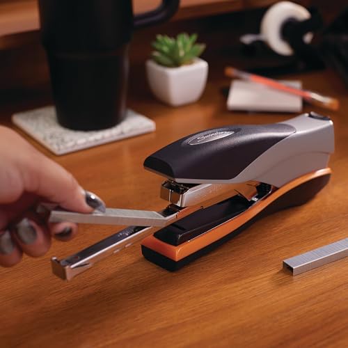 Swingline Optima 40 Stapler, Full Strip, 40 Sheet Capacity, Reduced Effort, Orange/Silver/Black, Full Size