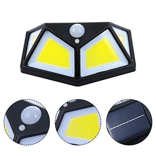 BESPORTBLE 2 conjuntos de luz solar de parede à prova d'água com sensor de movimento para ambientes
