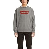 Levi's Men's Graphic Crewneck Sweatshirt, (New) Heather Gray Fleece, X-Large