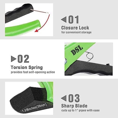 Pipe Cutter, DSL Plastic Pipe Cutter and Mini Tube Cutter Twin Pack – Plastic Pipe Shear for Ø up to 32mm & Tube Cutter to Cut Copper, Brass, Aluminium and Thin-Walled Steel Pipes with Ø 3-22mm 4 Pipe Cutter, DSL Plastic Pipe Cutter and Mini Tube Cutter Twin Pack – Plastic Pipe Shear for Ø up to 32mm & Tube Cutter to Cut Copper, Brass, Aluminium and Thin-Walled Steel Pipes with Ø 3-22mm - Image 4