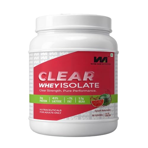 Image of Clear Whey Isolate 90% | 24g Protein Per Serving | 30 Servings | 0.5% Lactose, 1% Fat, 0 Sugar | Fast Absorbing, Zero Bloating, Easy to Digest | Fast Muscle Recovery (SPLASH WATERMELON)