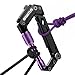 Carabiner Multitool with Pocket Knives, EDC Carabiners, Serrated Knife, Rope Cutter, Screwdriver, Can Bottle Opener, Ruler, Folding Knife for Camping Hiking, Gifts for Men (Purple)