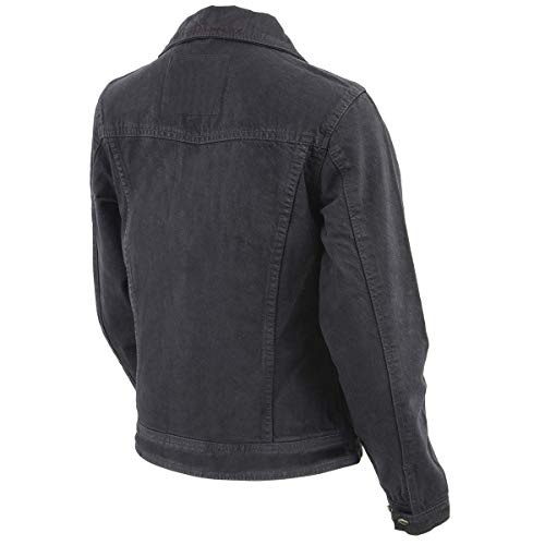 Milwaukee Leather Mdl2000 Ladies Black Denim Jacket With Studded Spikes - Small #TOP6