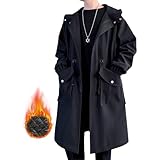 [Candy Kiosk] コート メンズ 冬服 ロング 中綿 暖かい メルトンコート チェスターコート ウインドブレーカー オーバーサイズ ゆったり 無地 防寒 防風 かっこいい ロング アウター シンプル オシャレ 秋冬