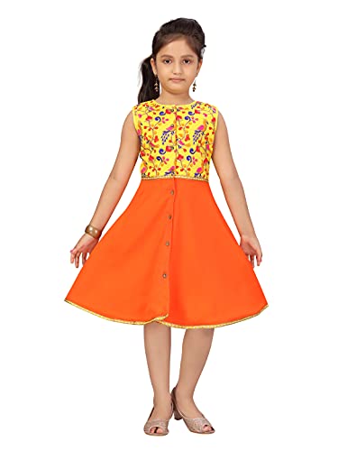 Aarika Girl’s Pure Silk Fit And Flare Knee-Length Dress For Rs. 193 @ 92 % Aarika Girl’s Pure Silk Fit And Flare Knee-Length Dress For Rs. 193 @ 92 %