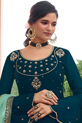 Image of Delisa New Indian /Pakistani Eid Special Party /Ethnic wear Georgette Straight Ghagra Style Salwar Kameez Suit for Womens-2085
