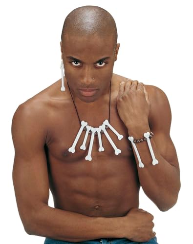 WIDMANN wdm2310p ? Disfraz para Adultos Set Joyas Huesos,