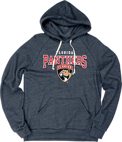 Florida Panthers NHL Officially Licensed Tri-Blend Hooded Sweatshirt High Sticking, Large