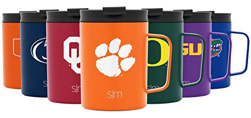 Simple Modern Officially Licensed Collegiate Clemson University Coffee Mug with Lid | Gifts for Men Travel Thermos | 12oz Scout