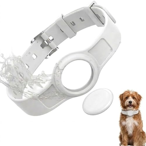 All-in-One AirTag Dog Collar with Holder: SEVEN SWAN Waterproof GPS Dog Tracker - Adjustable Silicone Pet Tracking Collar for Apple Find My & Google Find Hub - Fits 3.2” to 14” Neck - image 8