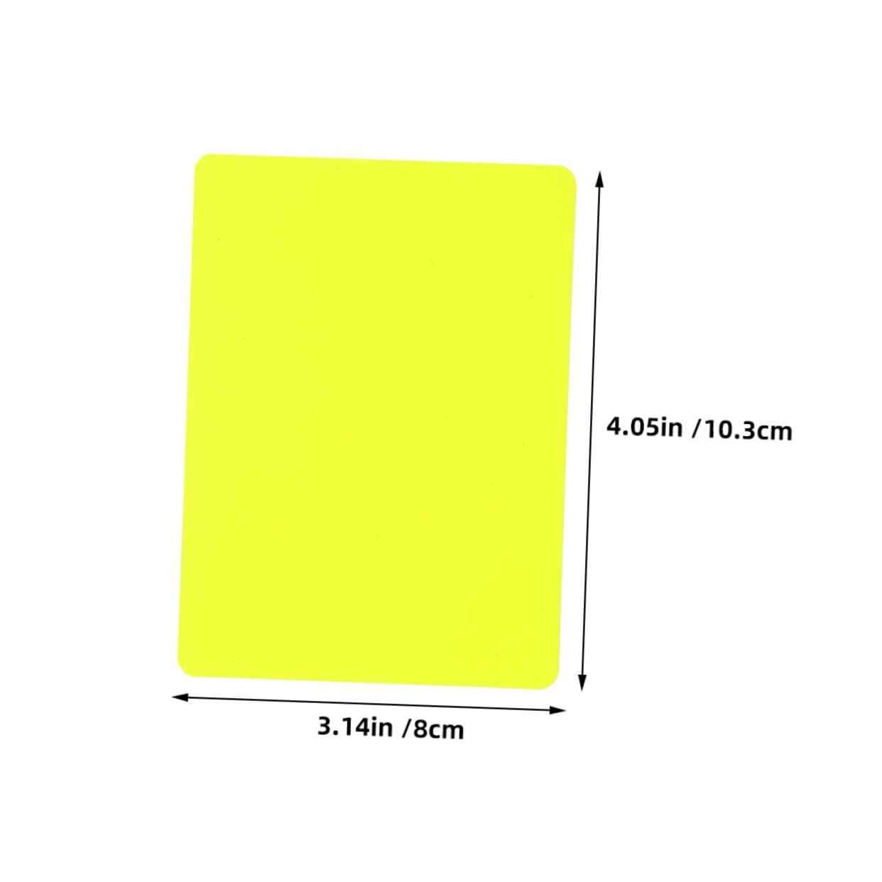 BESPORTBLE Referee Cards Set 16pcs Red Yellow Cards High Visibility PVC for Soccer Football Referee Gear