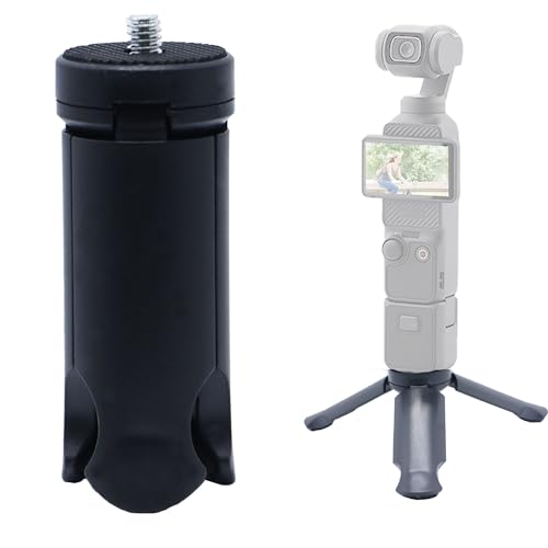PCTC Mini Tripod for DJI Osmo Pocket 3, Desktop Tabletop Stand Compact Tripod for Go Pro Hero13 /12/11/10/9/OSMO Mobile2/Insta360 ONE X3/X4/X5/FeiyuTech/ZHIYUN Tabletop Stand Grip Accessories