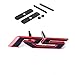 Yoaoo 2Pack OEM Grille Rs Plus Decal Emblem Badge 3D Compatible with Zl1 1LE Series Red Frame Red Line