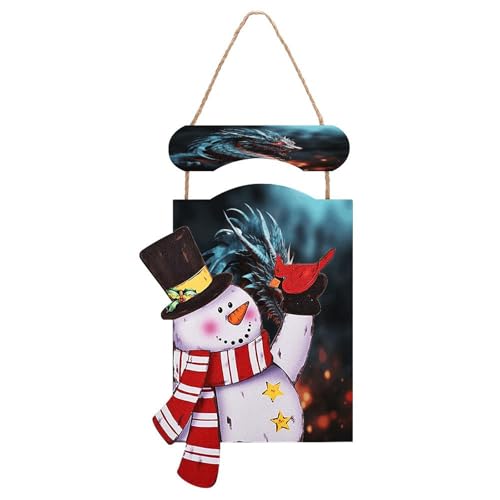 Bonhomme de neige de Noël en peinture bois pour sublimer votre salon
