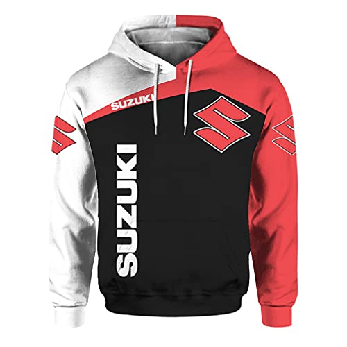 Coco Fairy Tales Herren Langarm Hoodie 3D Digital S.u-z-u.k-i Print Sweatshirt (1,L) Cover