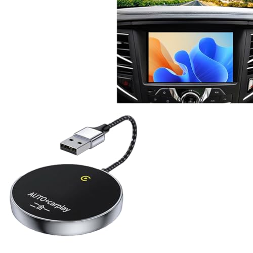 Caja inalámbrica CarPlay 2 en 1: adaptador conectar y usar mini box para Android Auto 2