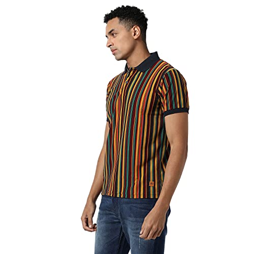 Image of Campus Sutra Men Polyester Regular Fit T-Shirt