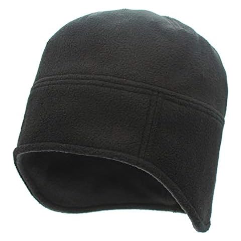 outfly Double-Sided Hood with Ear Protectors Men's Winter Cycling Hats Running Hats Women's Travel Windproof Hats Polar Fleece Hats Black Cover