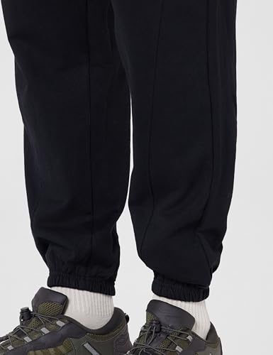Image of Styli Men Fleece Panel Jogger with Drawcord & Patch Detail | Stylish Outfit for Men | Perfect for Casual, Party & Everyday Wear