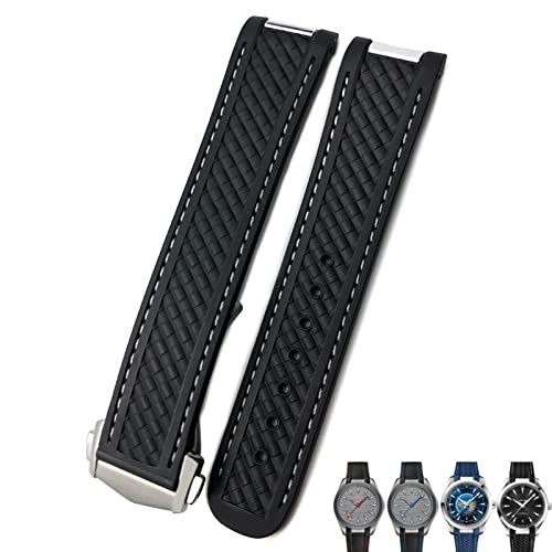 Bracelet Omega Seamaster 300 en caoutchouc premium et boucle acier 20mm