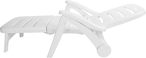 Miniatura 3 de Sillón plegable  Sillón plegable multiusos de plástico ligero para playa, camping, piscina, siesta  reclinable portátil resistente