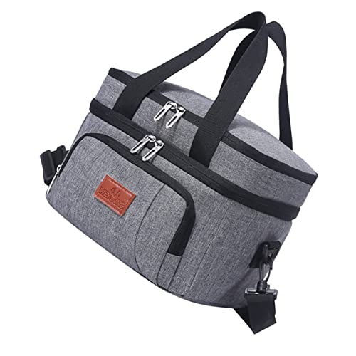 Zerodeko 1Pieza Bolsa De Almuerzo Aislada De Bolsa Térmica Para Picnic Camping y Uso Al Aire Duradera y Espaciosa