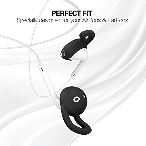 Onecut OAC-EARHKS-5PR 5 Pairs Silicone Ear Tips Compatible For Airpods 1&2,Silicone Soft Anti-Slip Sport Earbud Tips, Anti-Drop Ear Hook Gel Headphones Earphones Protective Accessories Tips thumb #4