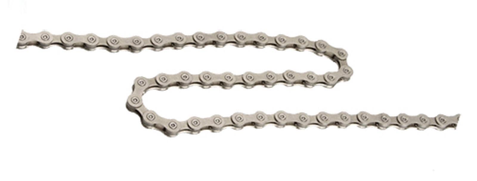 Shimano Kette CN-E6090 10-fach 138 Glieder in silber inkl. maxxi4you Reflexband