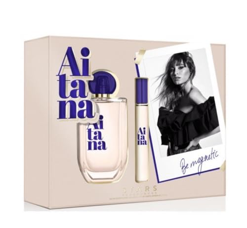 Aitana Be Magnetic Stars Fragrances Eau de Toilette 80 ml, Spray 10 ml, Set con Vaporizador, Be Magnetic, Edición Especial para Mujer, Estuche de regalo, Perfume
