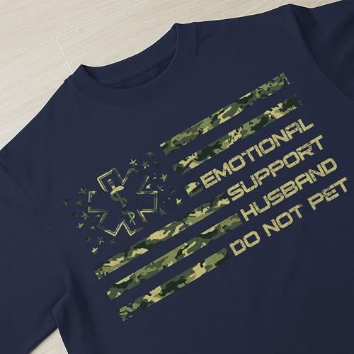 Do Not Pet Husband Shirt, Emotional Support Human T-Shirt, Funny Shirts for Husband4