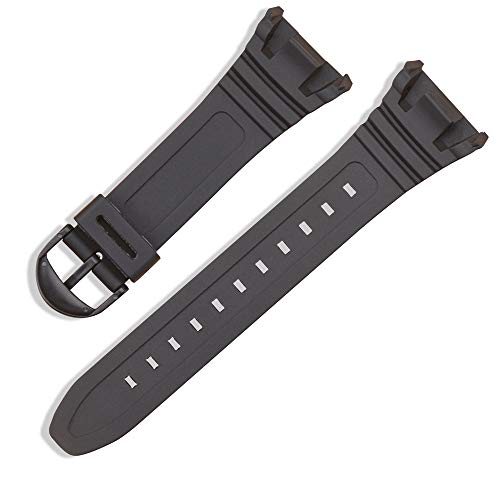 Image of DBLACK ''CDS13'' Resin Watch Strap / / Compatible Strap for Casio W-96H Watch Model (Black)