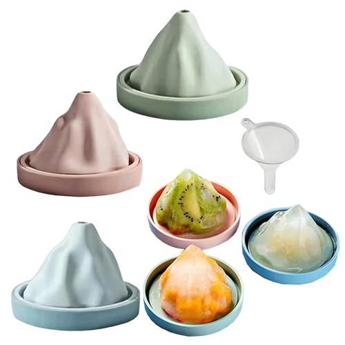 Molde de silicona para cubos de hielo con forma montaña miniatura 1