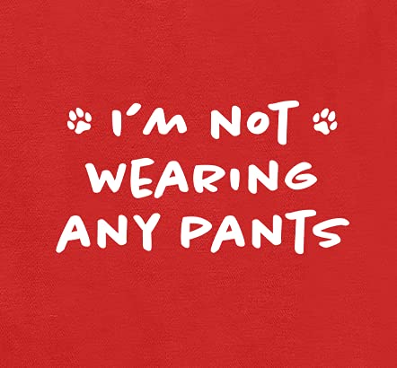 Funny Dog Hoodies I'm Not Wearing Any Pants Cute Dog Clothes Pet Puppy Cat Sweatshirt Dog Accessories For Small & Large Dogs Soft Breathable | Black (X-Large) #TOP3