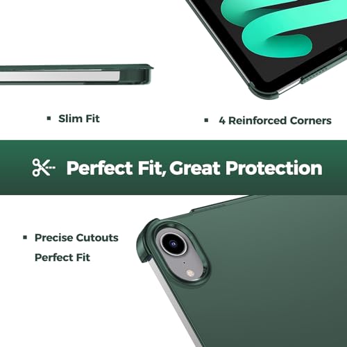 Image of ProCase Smart Case for iPad mini 7 A17 Pro 2024 /Mini 6 2021 8.3 inch -Mgreen | Slim iPad Mini 7th /6th Gen Case Hard Back Cover for iPad Mini 7th Gen A2995 /A2996 /A2993 /6th Gen A2567 A2568 A256