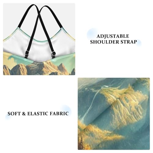 Mountain Lake Fall Bathing Suits for Girls Kids Swimsuits Summer Beach Swimwear One Piece Swimsuits3