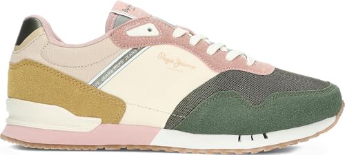 Basket Pepe Jeans London Classic G chaussure basse en toile lacet femme