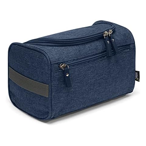 Neceser de Viaje Gris (Azul) con Ganchos de Metal Cover