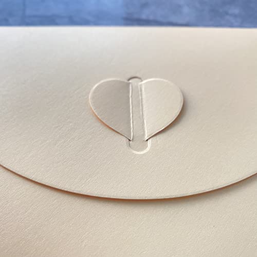 20 Pezzi Chiusura a Cuore Buste, Buste di Carta