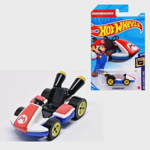 DieCast Hotwheels Mario Kart Standard Kart, 166/250 HW Tempo de tela 8/10