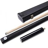 nYFzsNJjw Palos de Billar Taco de Billar Profesional Madera de Fresno Negro Ocho Cabeza pequeña Cabeza Media Taco de Billar Snooker Chino Ocho Bolas Taco de Billar sin Pintura(Color:1,Size:10.2mm)