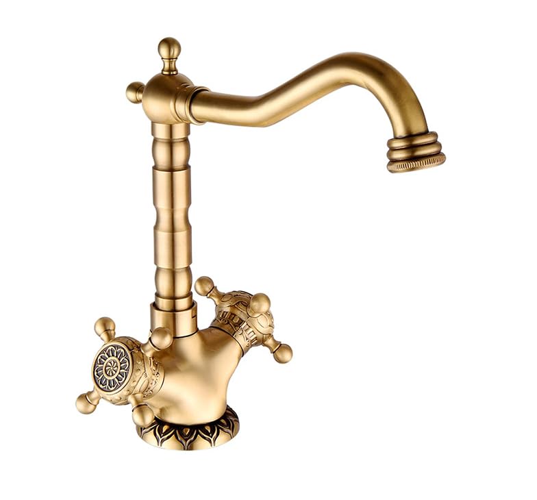 Bassin de comptoir plus élevé avec robinet double manche LWX pour vasque