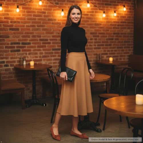 Image of Flats for Women Pointed Toe Knit Foldable Ballet Flat Shoes