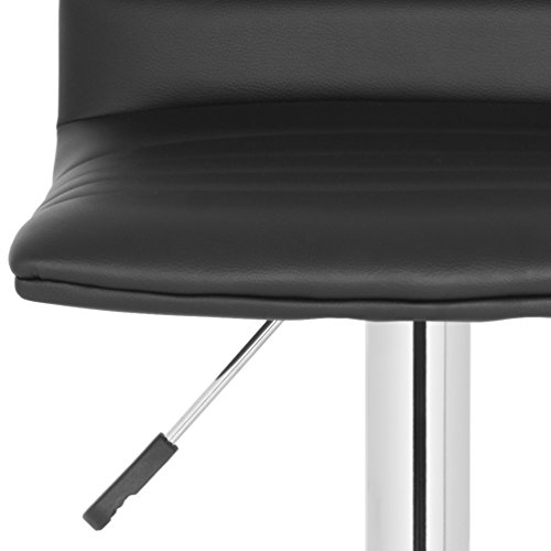 Safavieh Home Collection Arissa Black Taburete de Bar Giratorio Ajustable con Gas de 23.8-29.9 pulgadas miniatura 5
