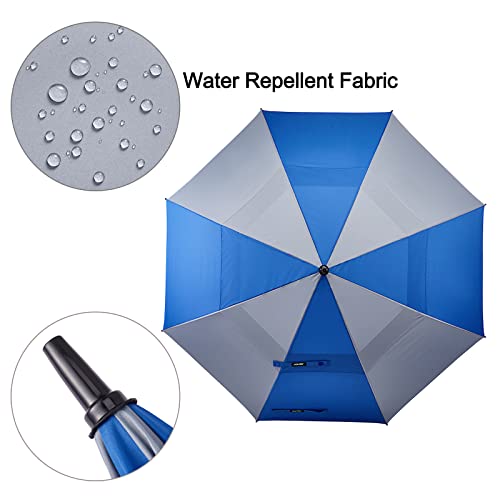 Image of G4Free 47 /54 /62 /68 Inch Automatic Open Golf Umbrella Oversize Extra Large Double Canopy Vented Windproof Waterproof Stick Umbrellas