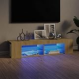 Améliorez votre espace de vie avec cet élégant meuble TV LED, conçu pour être le point focal de n'importe quelle pièce. Doté de lumières LED RVB, ce meuble TV vous permet de changer facilement de couleur et offre des réglages automatiques pour une ambiance dynamique. Son design moderne met en valeur votre décor tout en offrant un rangement pratique. Parfait pour les salons, les espaces de divertissement ou les chambres.
