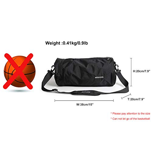 Sports Gym Bag for Men and Women Workout Bags Mens Gym Bag Black, Small